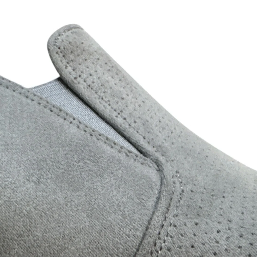 Dr. Scholl’s BE FREE Gray Suede Slip-On Sneakers Size 7M